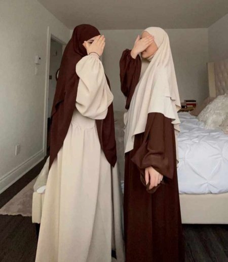 خمار طبقتين مع نقاب مغيط وشريطه حواجب