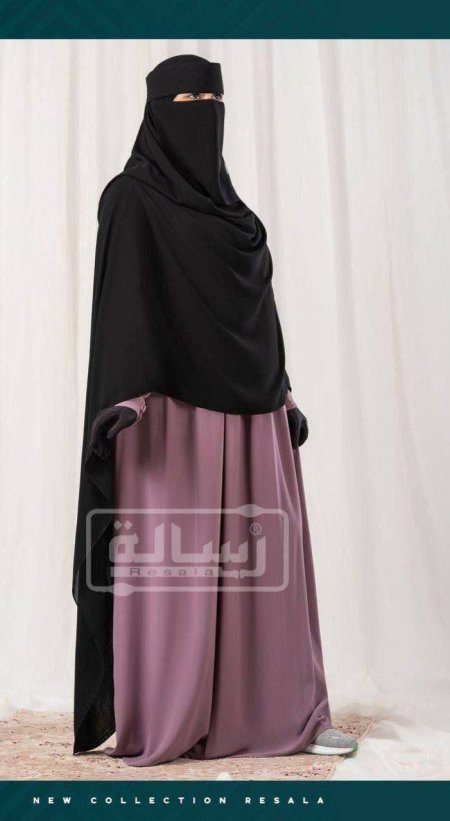طقم ماليزي شال مستطيل مع تندا عادي غير مقوى